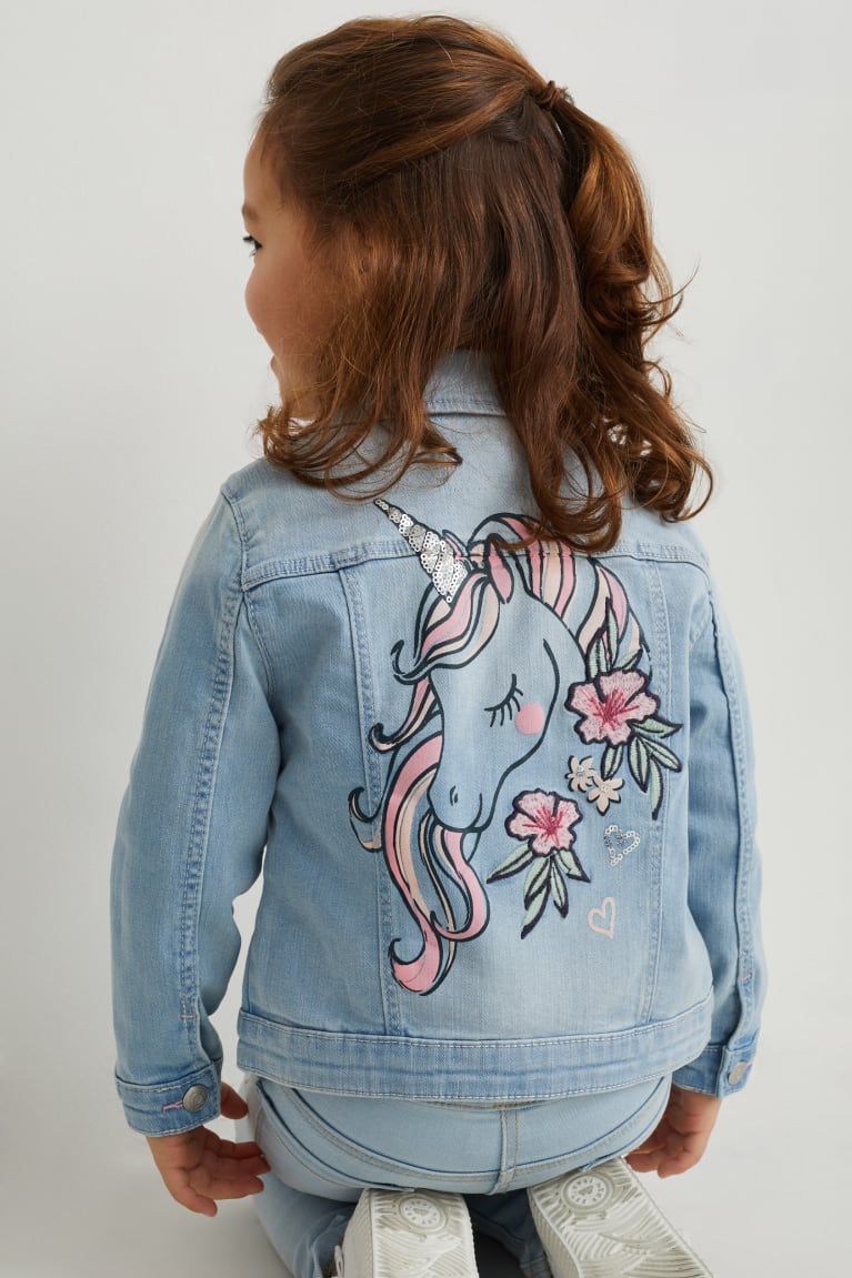  Bleu Bleu Clair Vestes C&A Unicorn Denim - france BXO-5199958