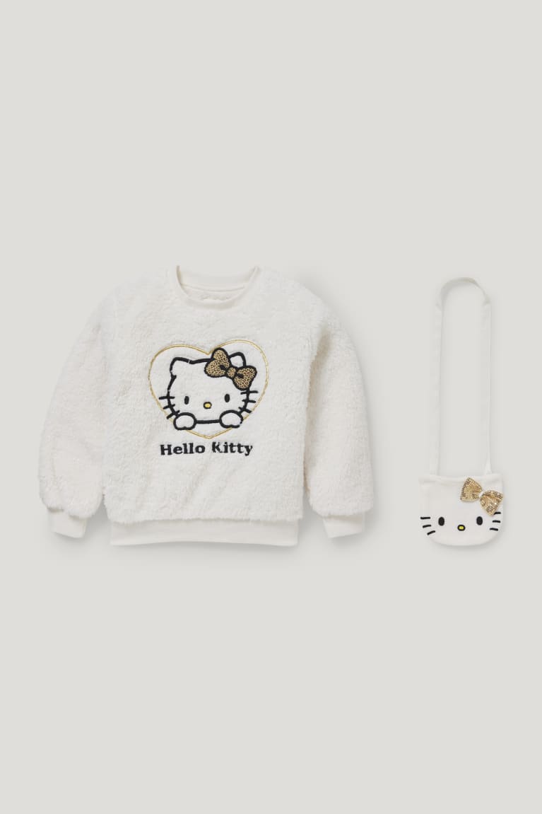  Blanche Sweats C&A Hello Kitty Set Teddy Fur And Fleece Bag - france KAV-9936075