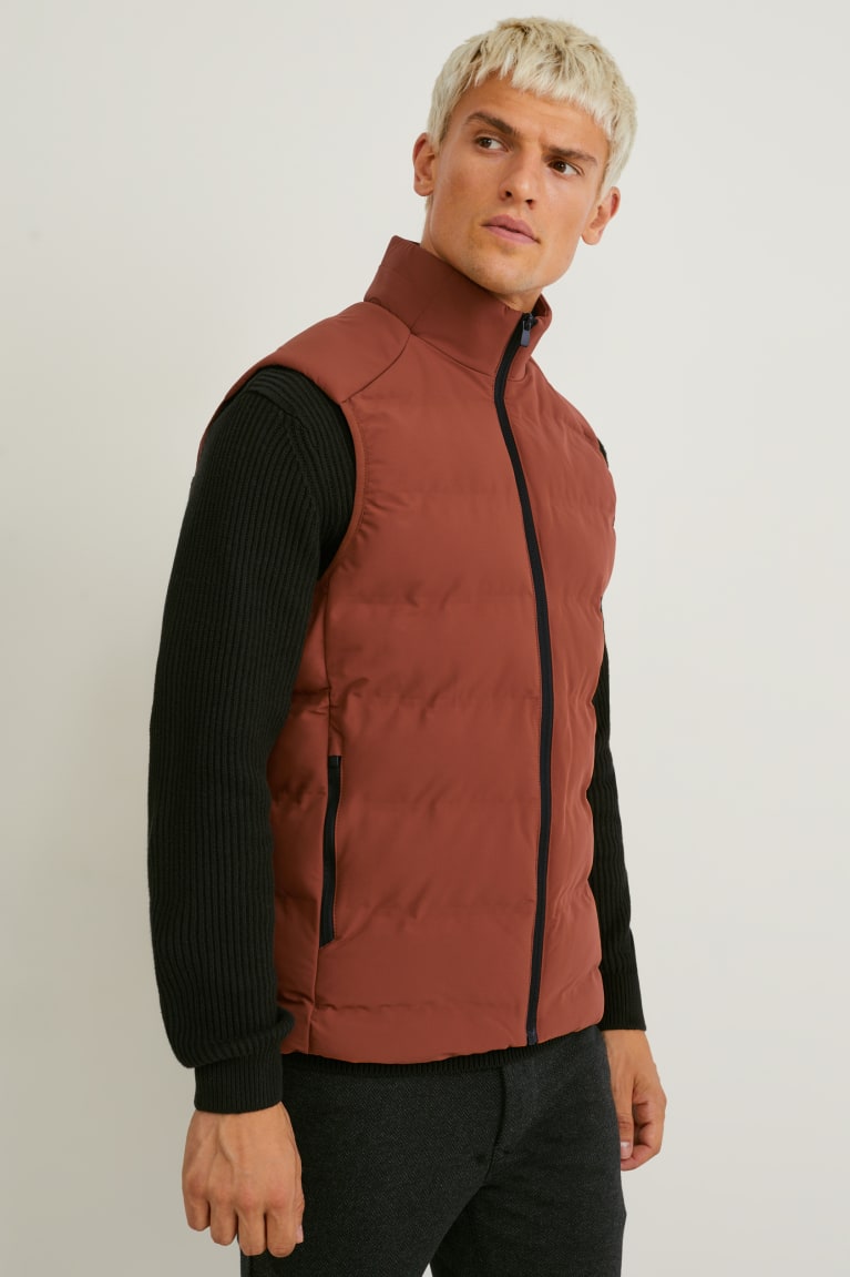  Marron Vestes C&A Technical Gilet Recycled - france DDZ-5002113