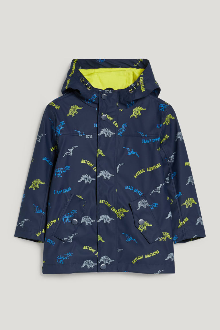  Bleu Foncé Vestes C&A Dinosaur Imperméables With Hood - france GBF-6010692