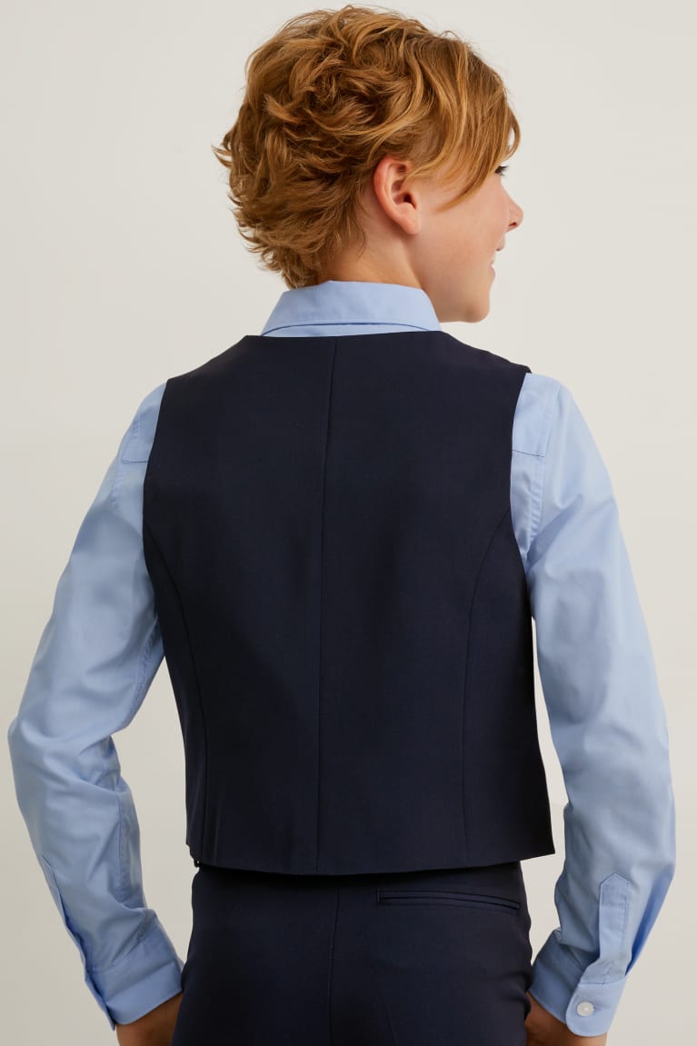  Bleu Foncé Vestes C&A Mix-and-match Suit Waistcoat - france BCH-1467911