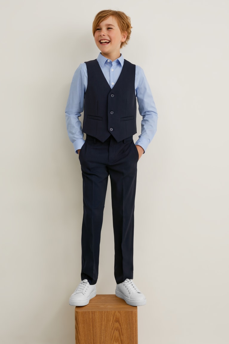  Bleu Foncé Vestes C&A Mix-and-match Suit Waistcoat - france BCH-1467911