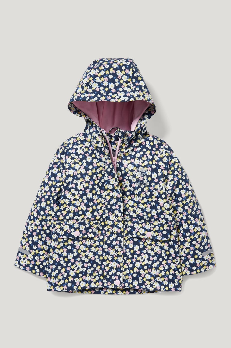  Bleu Foncé Vestes C&A Rain With Hood Floral - france IIJ-3221386