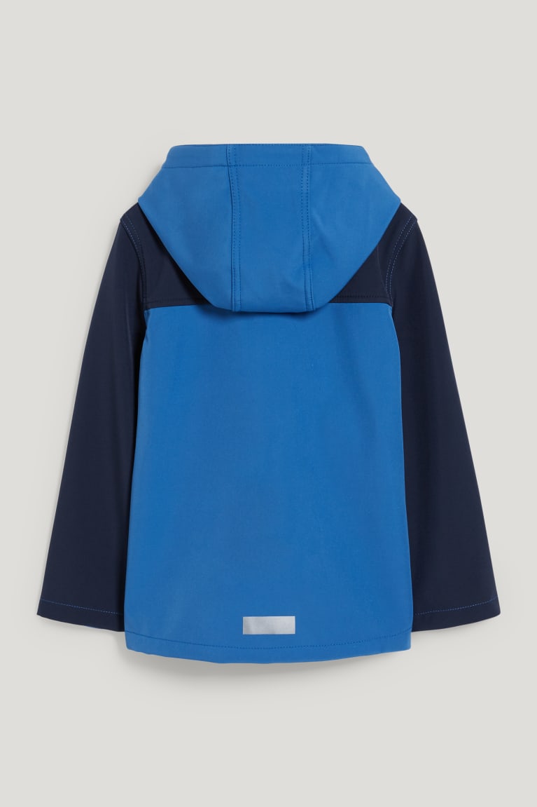  Bleu Foncé Vestes C&A Softshell With Hood - france YFV-4918390