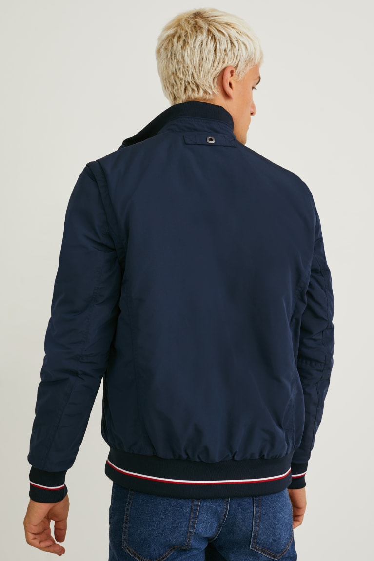  Bleu Foncé Vestes C&A 2-in-1 Bomber - france XAW-3995498