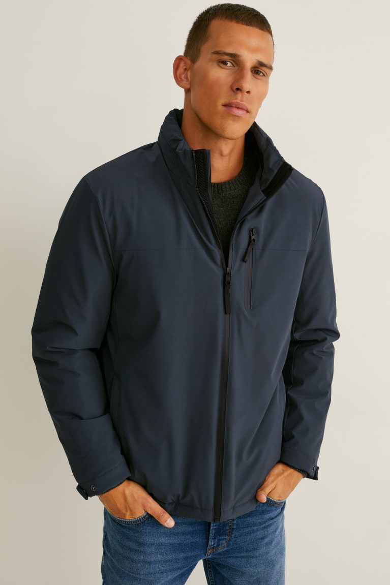  Bleu Foncé Vestes C&A Outdoor With Hood - france NZL-1091753