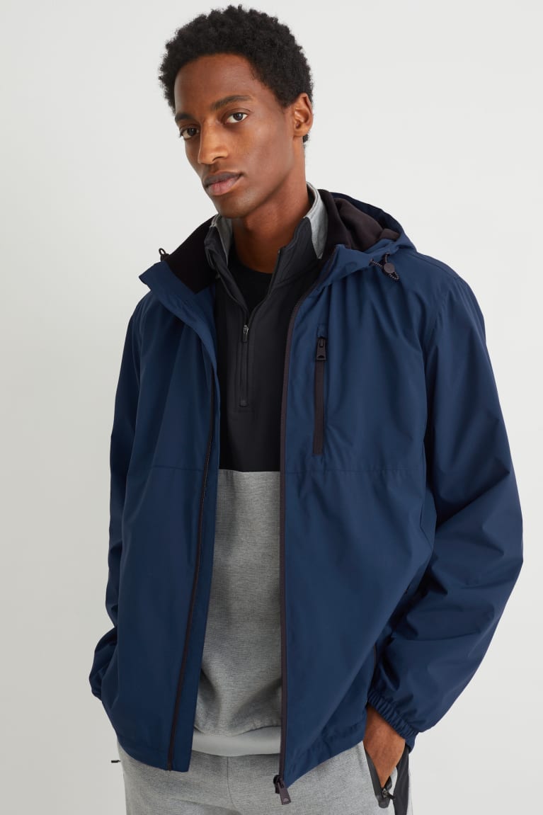  Bleu Foncé Vestes C&A Technical With Hood - france VJE-4925390