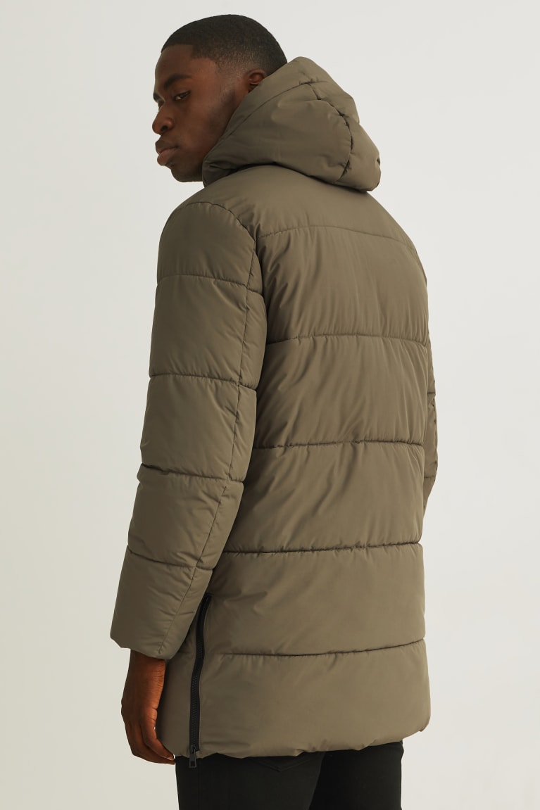  Vert Foncé Vestes C&A Parka With Hood - france SPX-6728714