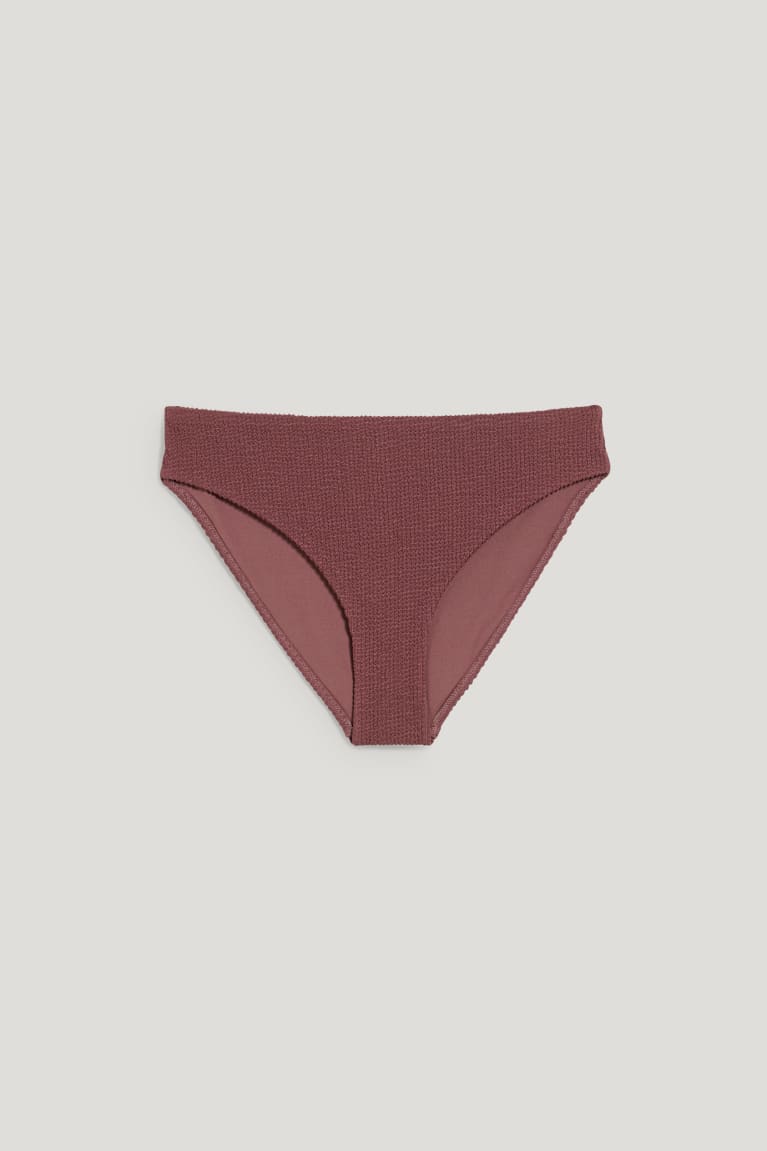  Bordeaux Maillots De Bain C&A Bikini Bottoms Mid-rise Lycra Xtra Life - france HXF-6826569