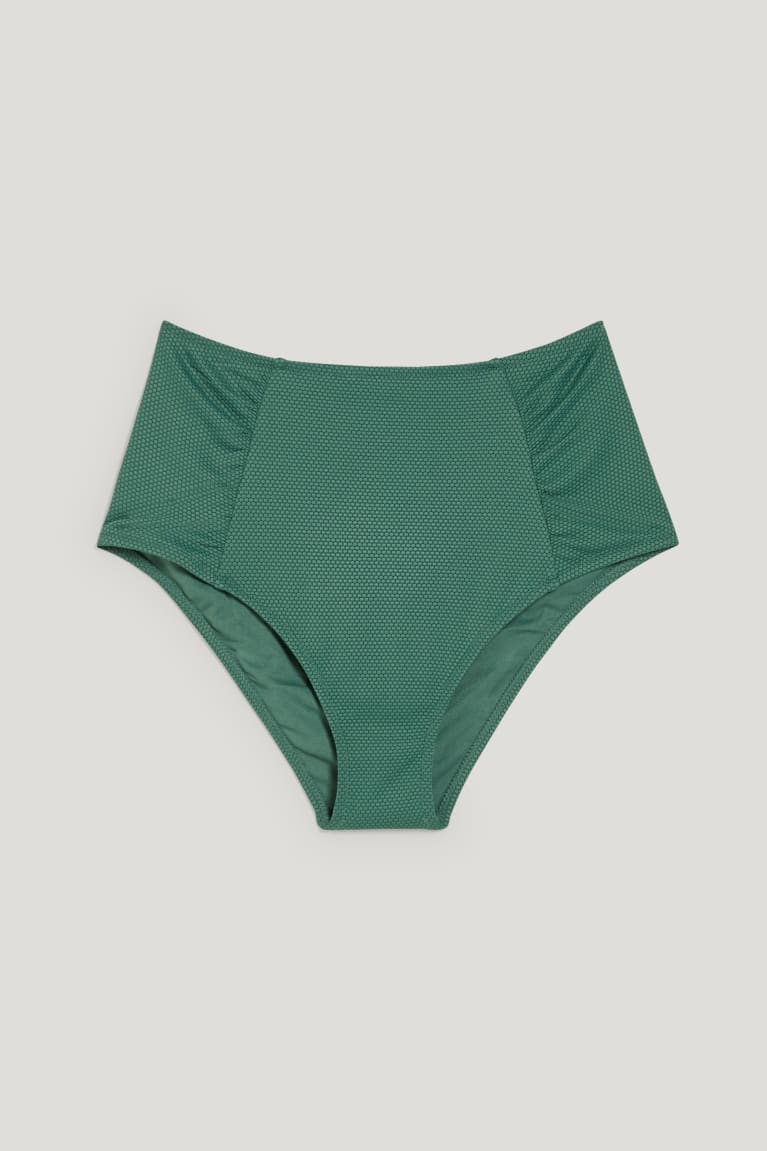  Vert Foncé Maillots De Bain C&A Bikini Bottoms High Rise - france HSC-9199946