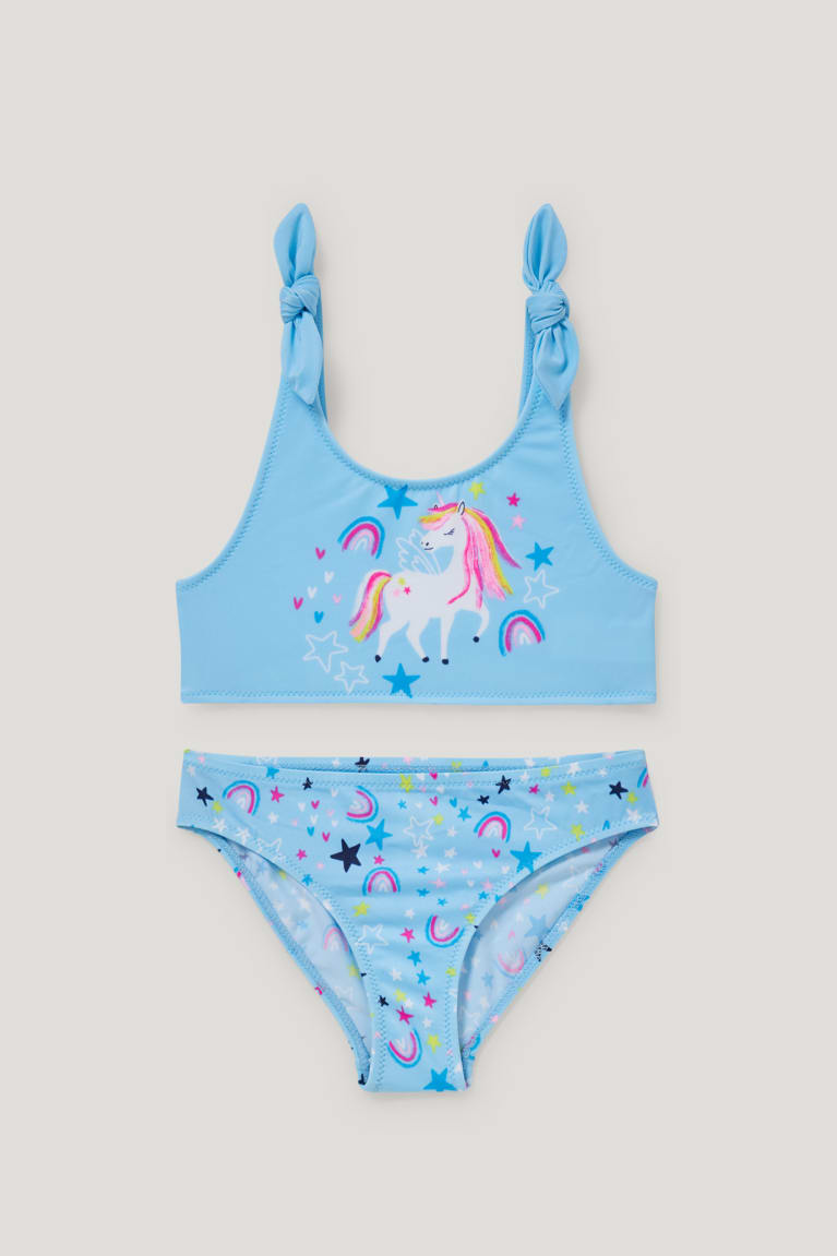  Bleu Clair Maillots De Bain C&A Unicorn Bikini Lycra Xtra Life 2 Piece - france QDS-7369433