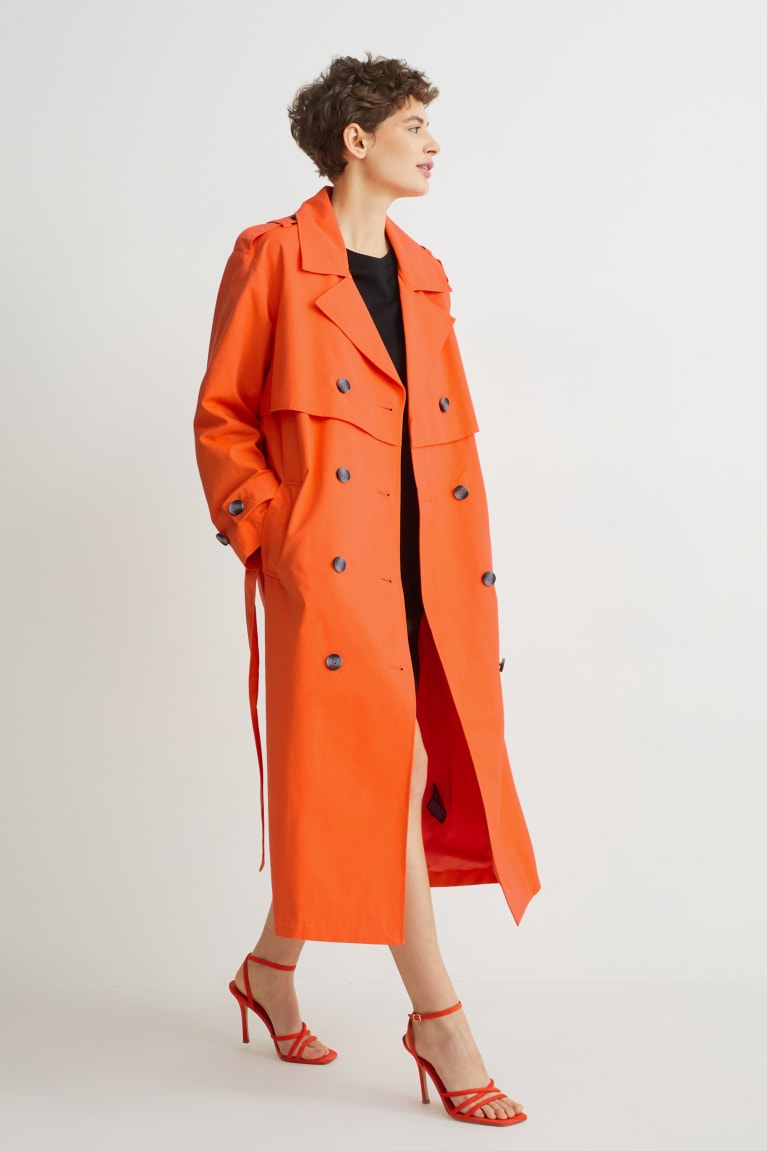  Orange Vestes C&A Trench - france NLJ-8155754