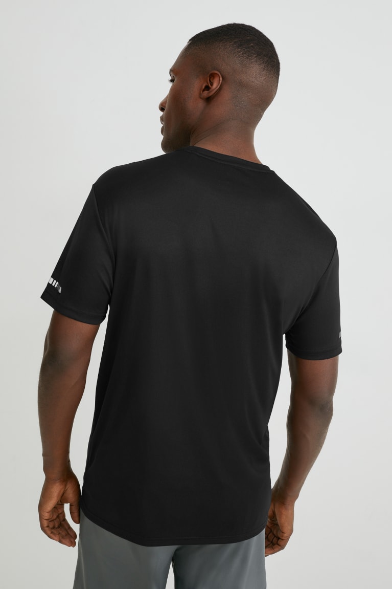  Noir T Shirts C&A Active - france PDH-1483972