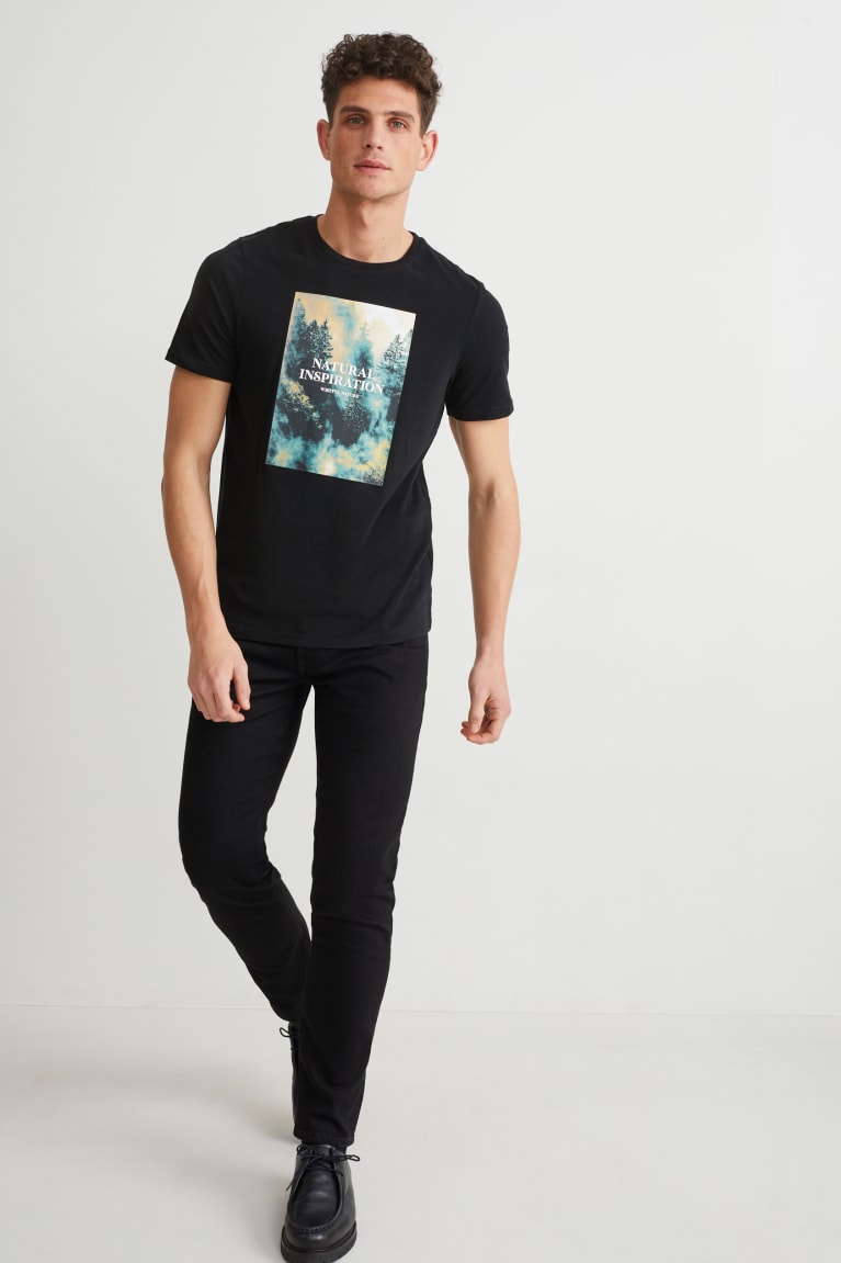  Noir T Shirts C&A - france XWU-6873477