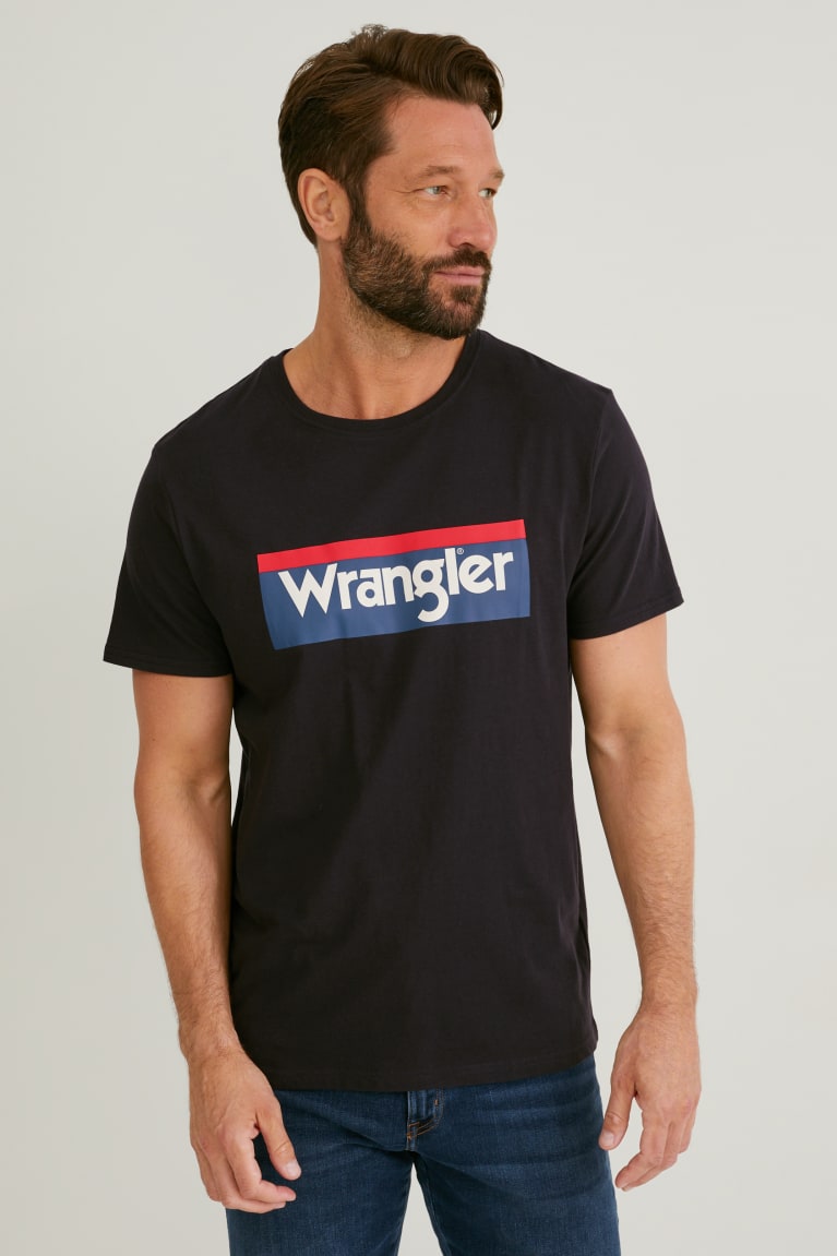  Noir T Shirts C&A Wrangler - france WUF-1814119