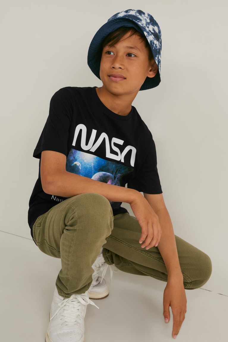  Noir T Shirts C&A Nasa Sleeve - france JLC-9875505