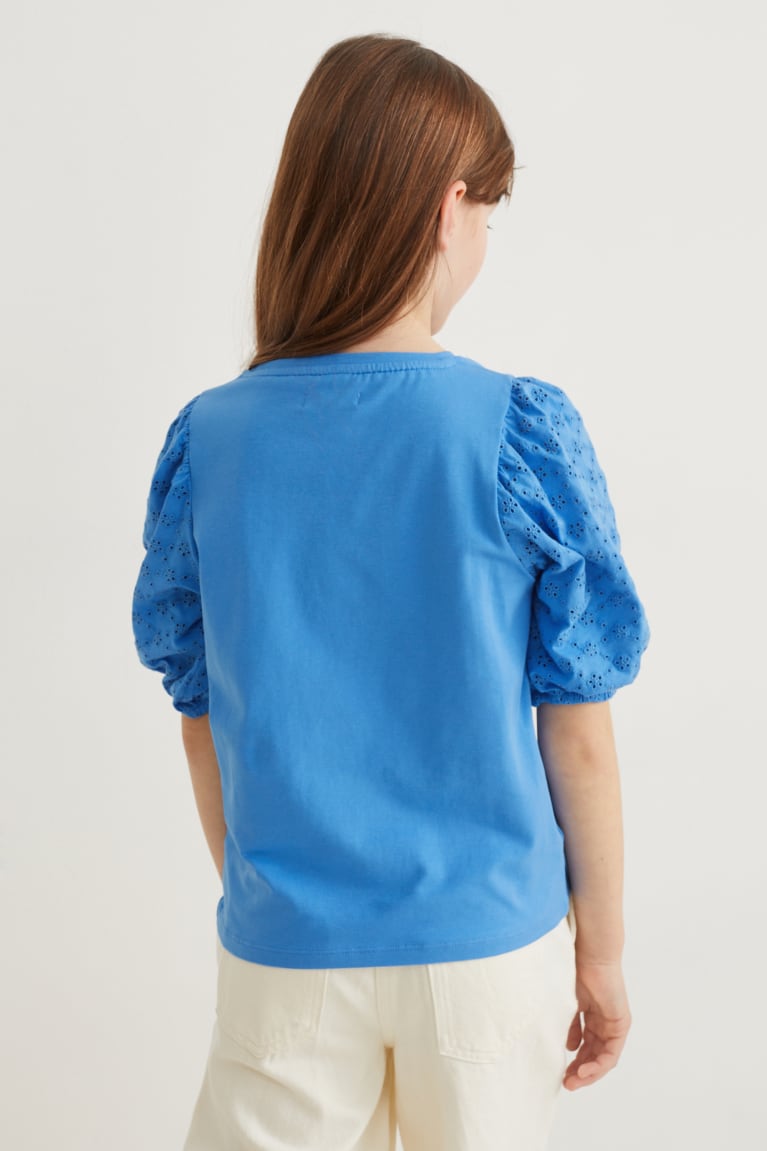  Bleu T Shirts C&A Sleeve - france VZA-8973155