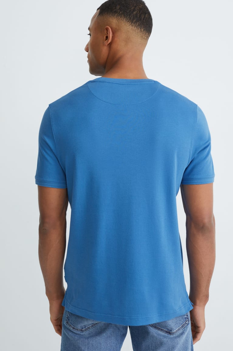  Bleu T Shirts C&A Pima Coton - france VPO-4621577