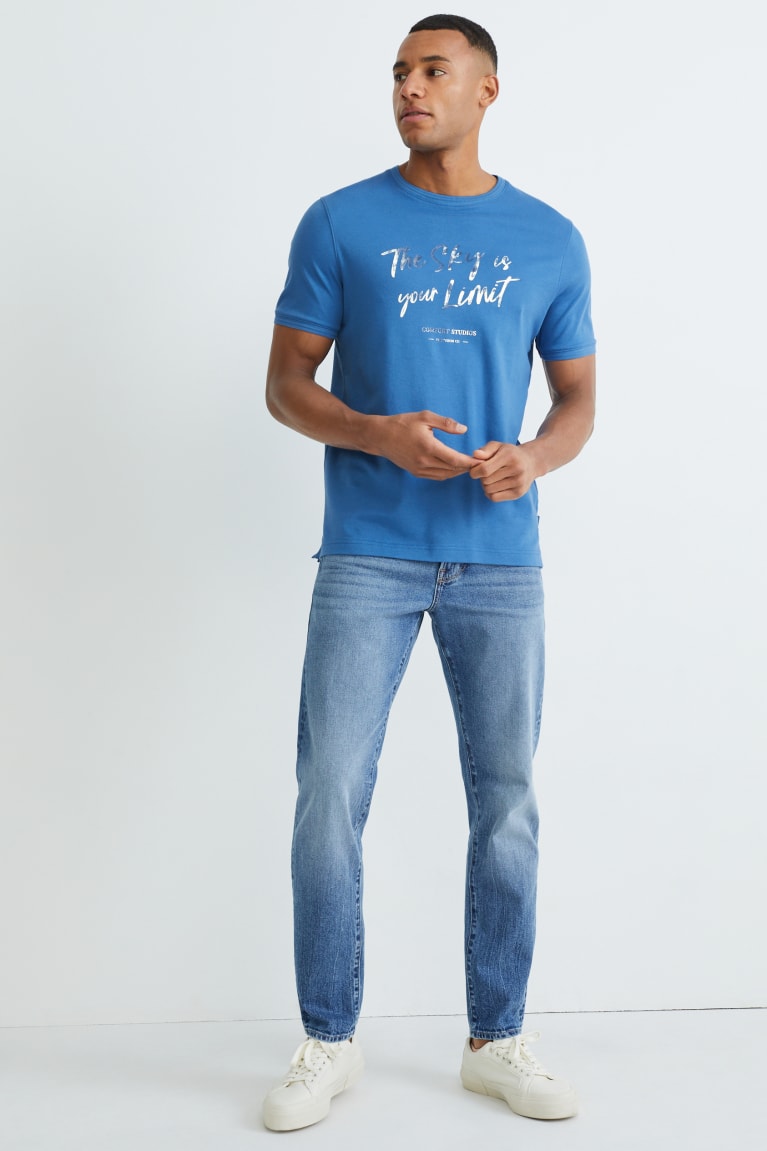  Bleu T Shirts C&A Pima Coton - france VPO-4621577