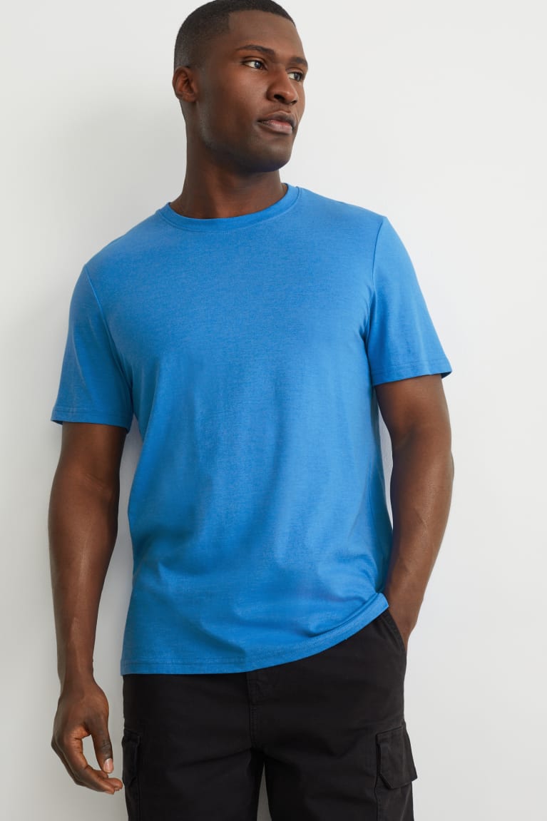  Bleu T Shirts C&A With Organic Coton - france NWY-7272519