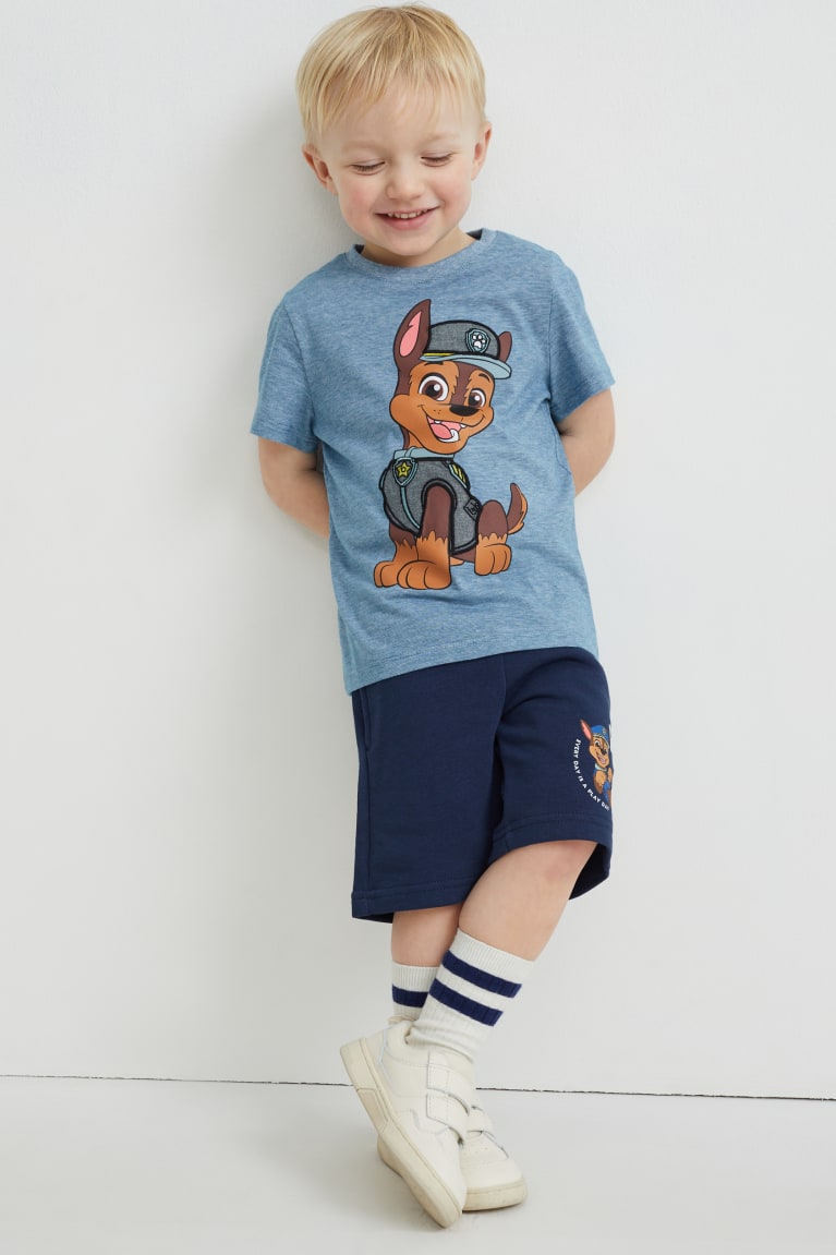  Bleu T Shirts C&A Paw Patrol Sleeve With In-conversion Coton - france YVL-5016869