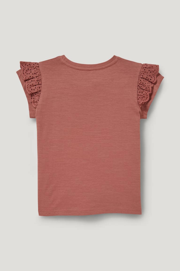  Marron T Shirts C&A Sleeve With In-conversion Coton - france EVK-2169157