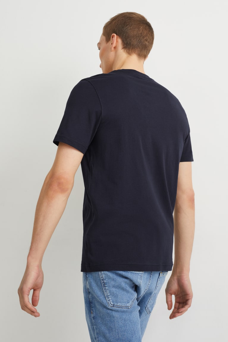  Bleu Foncé T Shirts C&A - france QZC-5519175