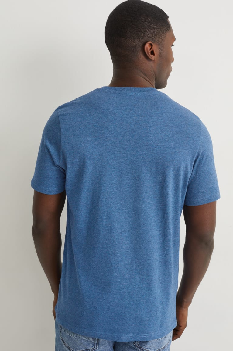  Bleu Foncé T Shirts C&A Organic Coton - france PYB-7895952