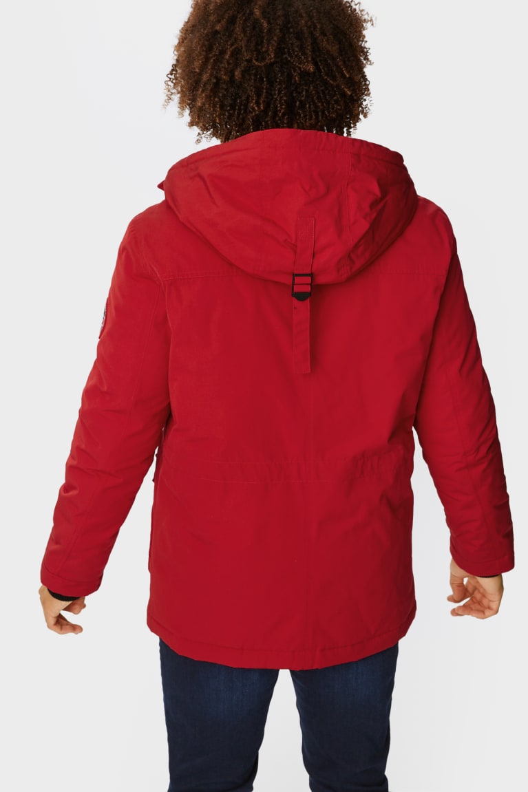  Rouge Vestes C&A Clockhouse Parka With Hood Recycled - france EVX-1986233