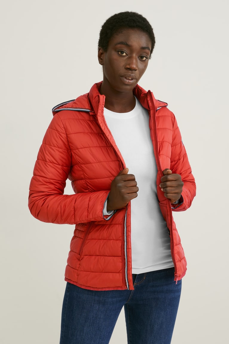  Rouge Vestes C&A Matelassé With Hood Bionic-finisheco - france HIW-7697149