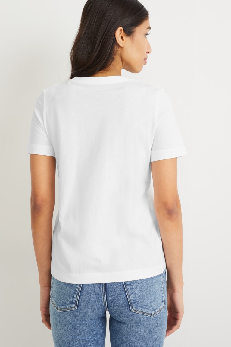  Bleu Foncé Blanche T Shirts C&A Multipack Of 2 BasicOrganic Coton - france EFI-4069690