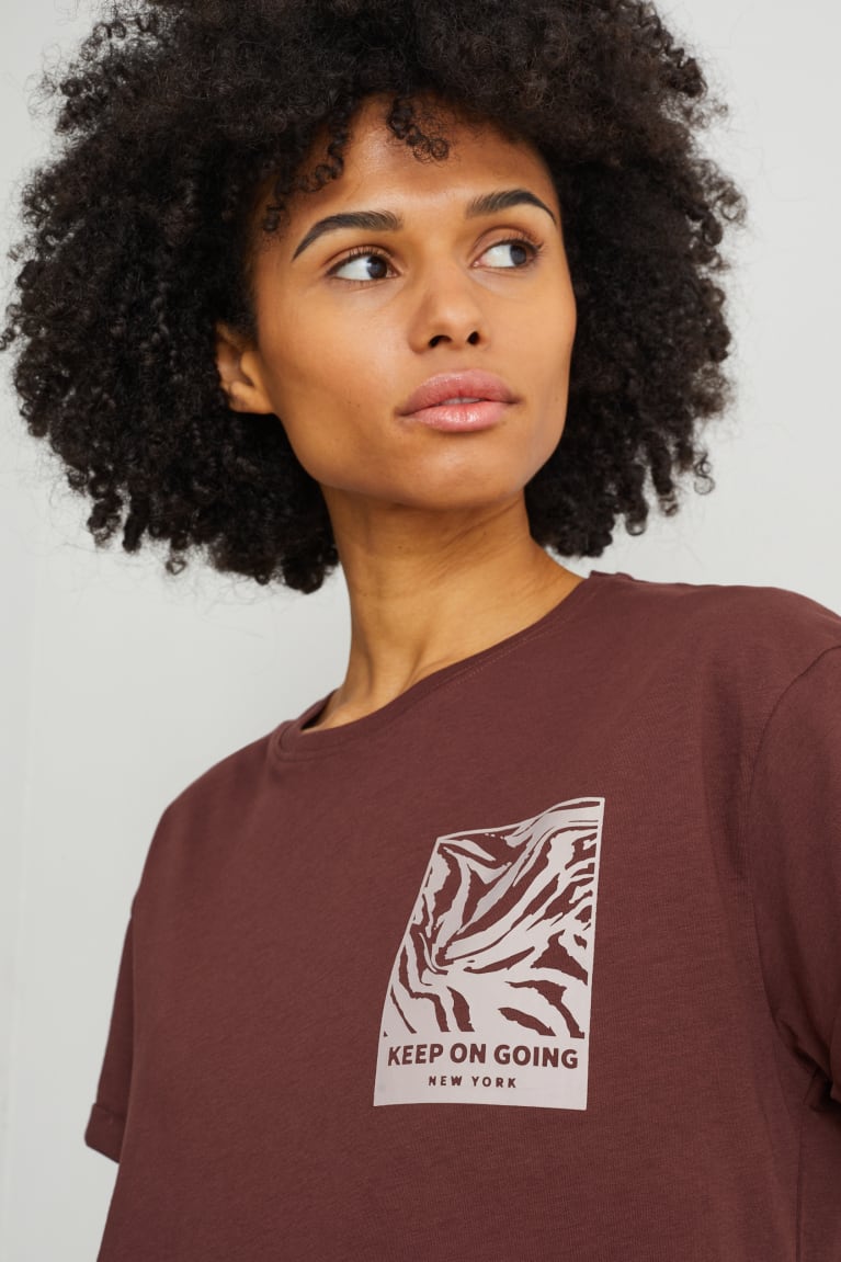  Marron Foncé T Shirts C&A - france GNX-4796728