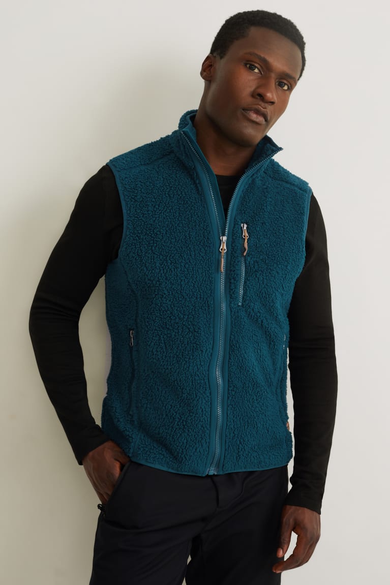  Turquoise Vestes C&A Fleece Gilet Thermolite Ecomade Recycled - france AXU-4209698