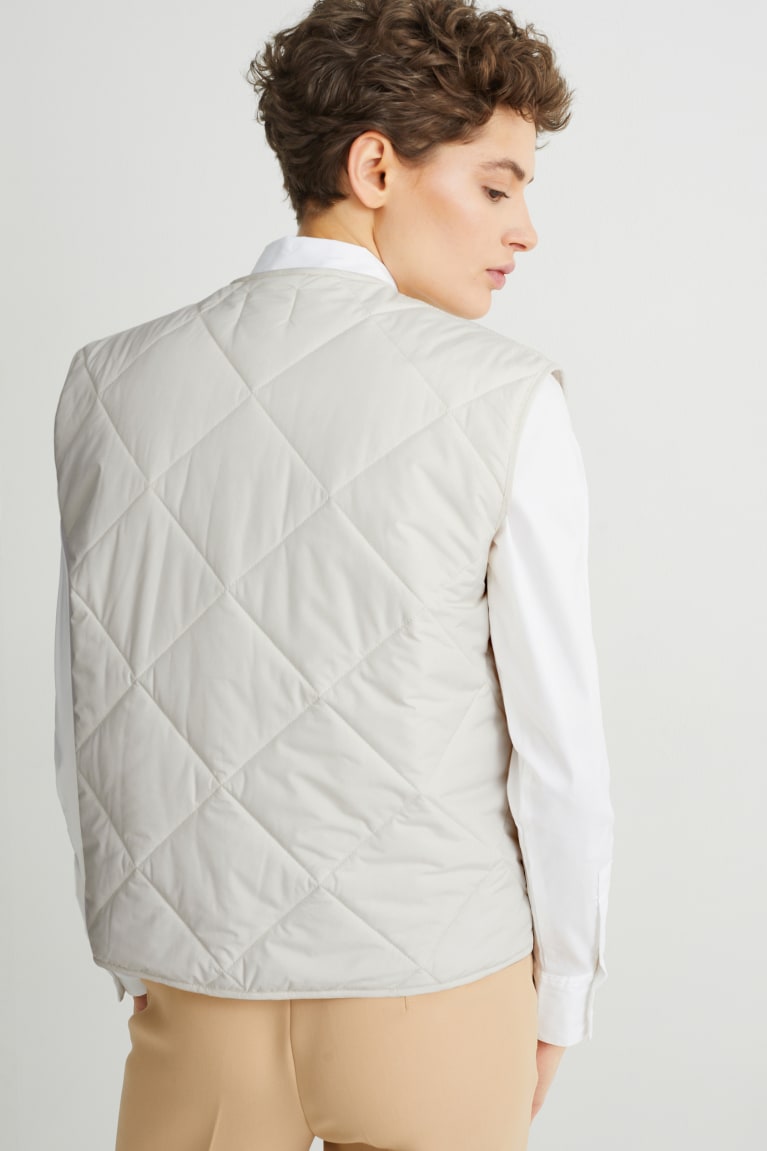  Blanche Vestes C&A Matelassé Gilet With Recycled Polyester - france YND-5233788