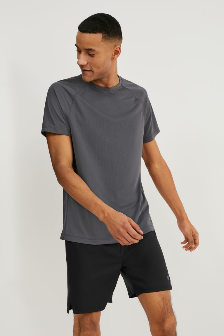  Grise Foncé T Shirts C&A Active4 Way Stretch - france GEQ-4233563