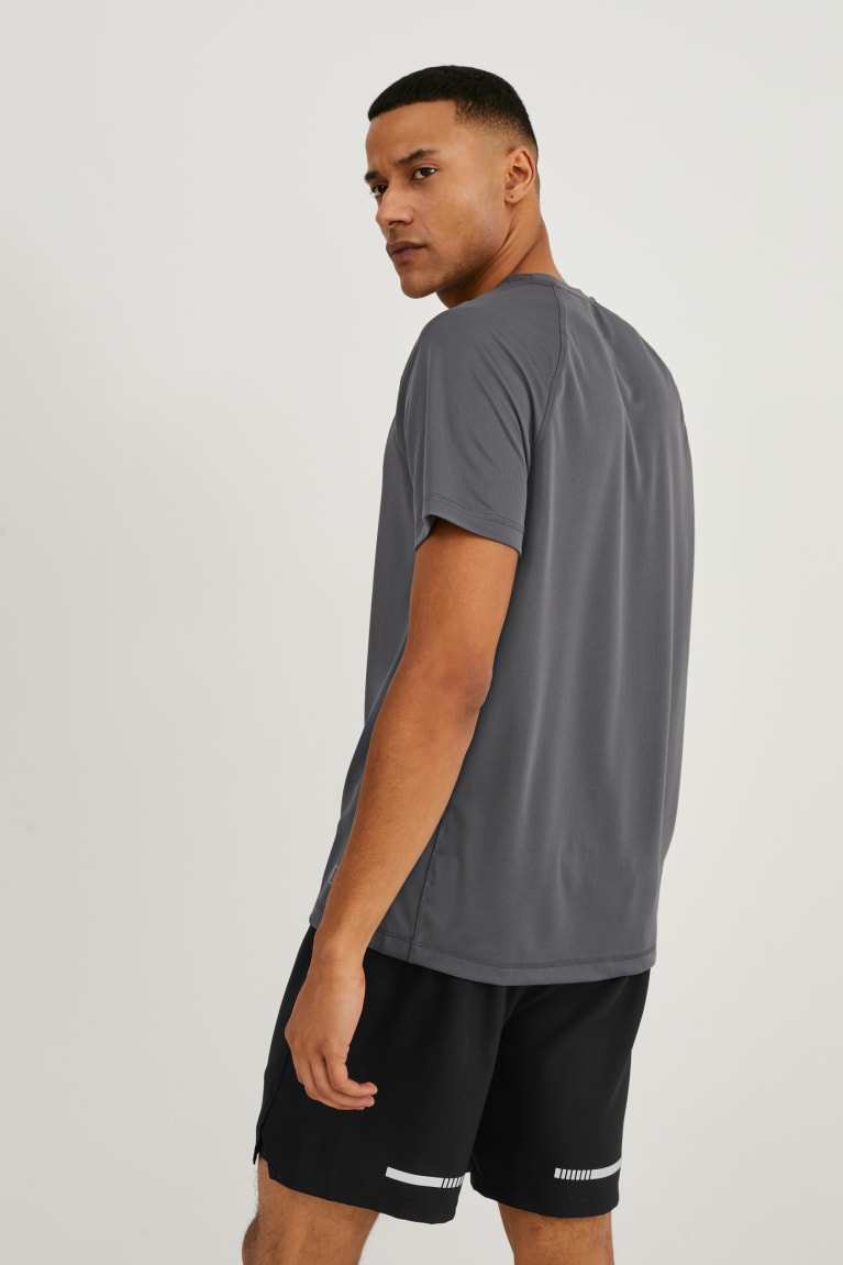  Grise Foncé T Shirts C&A Active4 Way Stretch - france GEQ-4233563