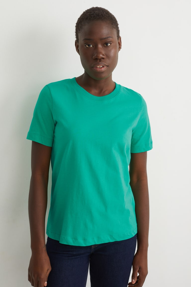  Vert T Shirts C&A BasicOrganic Coton - france CWA-6348309