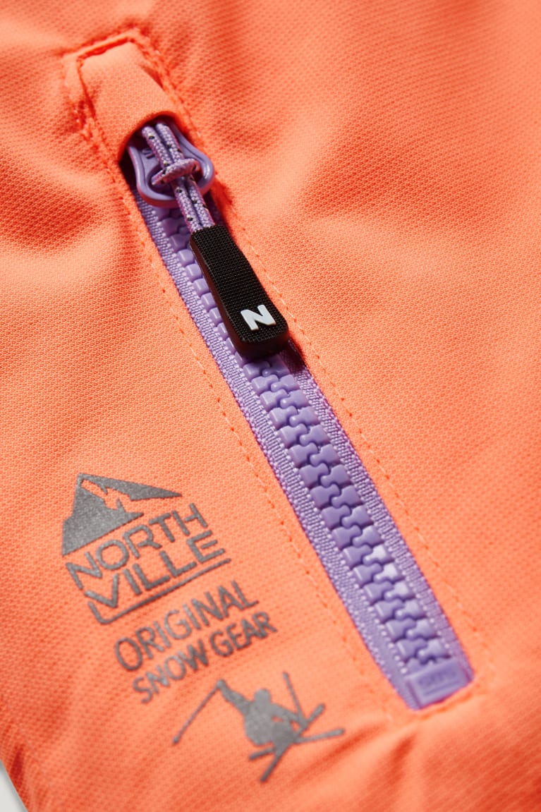  Orange Vestes C&A Ski With Hood - france QJC-6475587