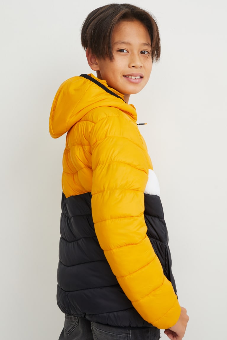  Jaune Vestes C&A Matelassé With Hood Recycled - france ZFJ-8426622