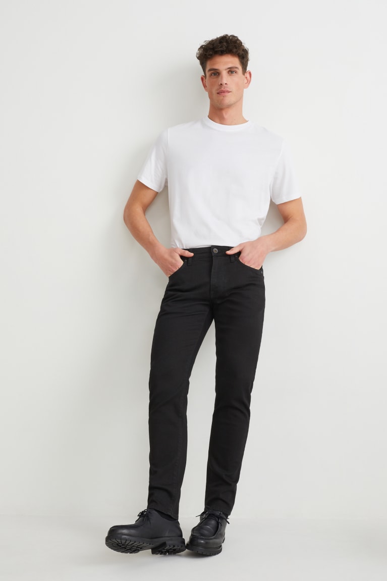  Noir Jean C&A Slim Lycra With Recycled Coton - france DDH-9313520