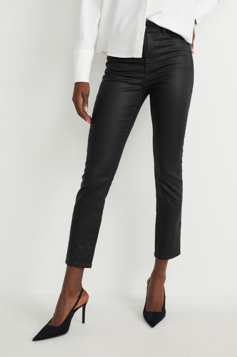  Noir Jean C&A Slim High Taille Lycra - france REQ-3333611