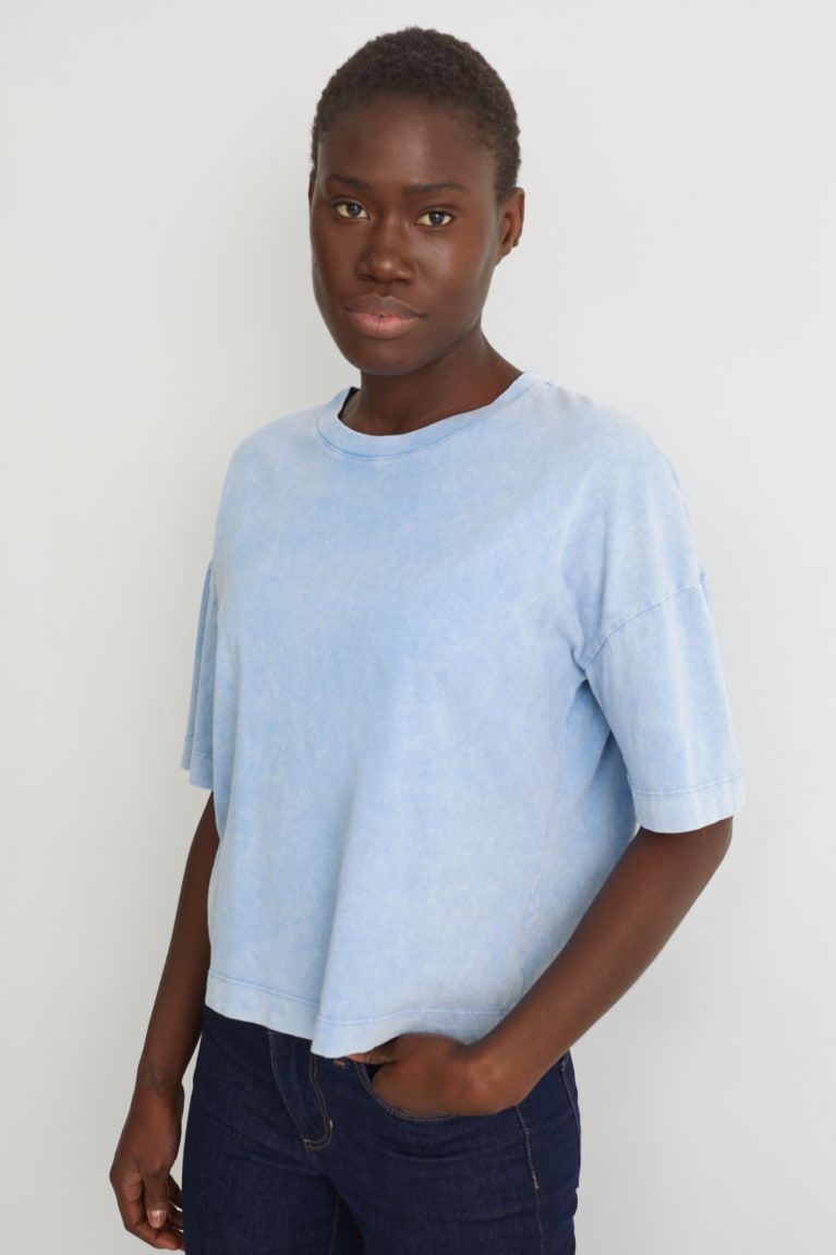  Bleu Clair T Shirts C&A - france YEE-2886341