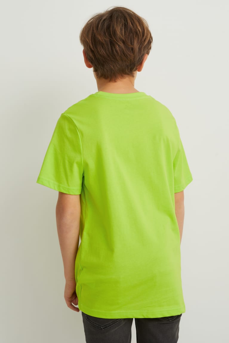  Vert Clair T Shirts C&A Multipack Of 2 Sleeve With In-conversion Coton - france CHV-7734539