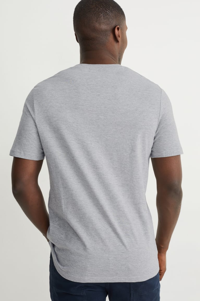  Grise Clair T Shirts C&A Organic Coton - france AYR-4387455