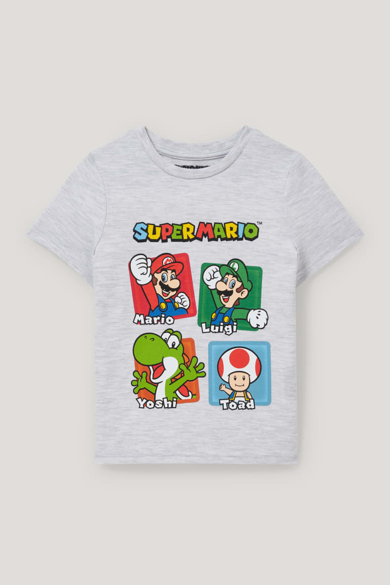  Grise Clair T Shirts C&A Super Mario Sleeve - france WHR-1183041