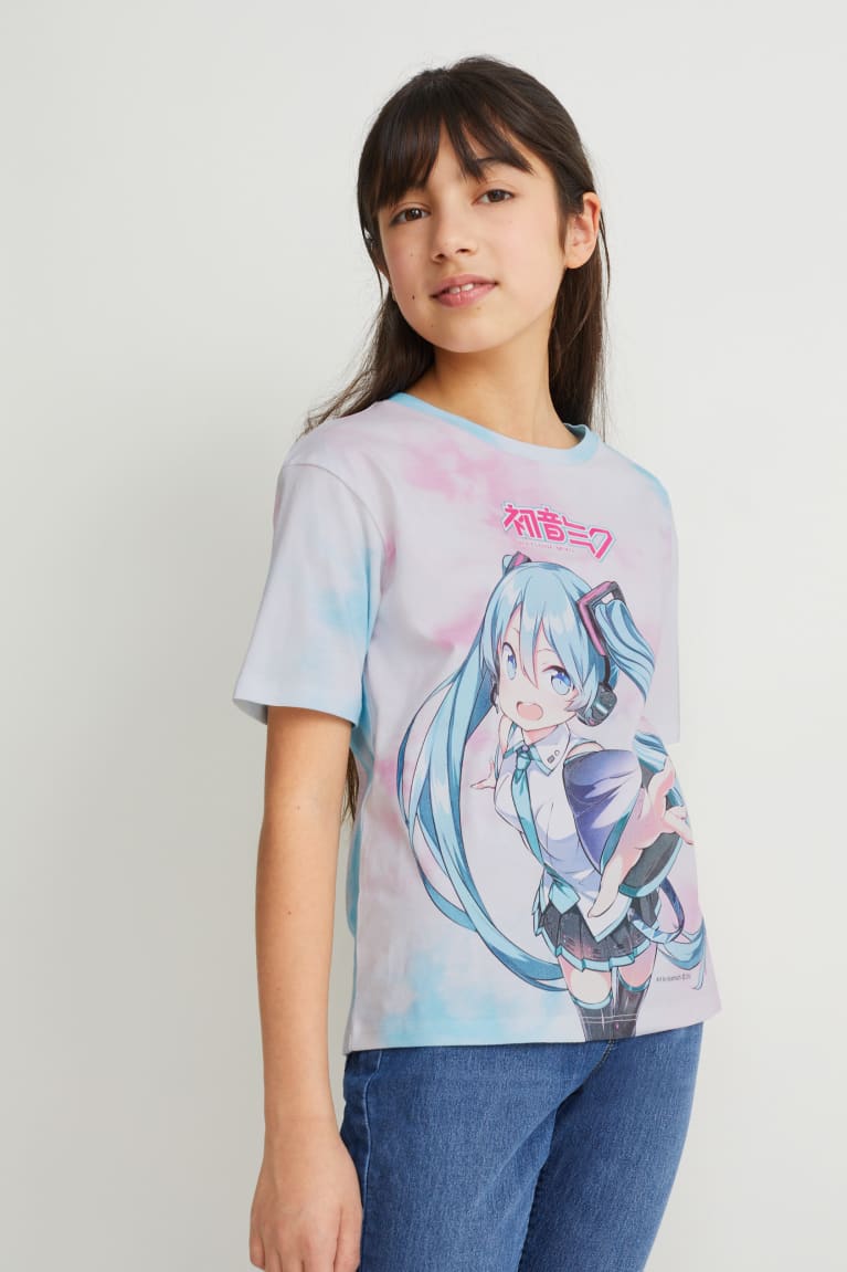  Violette Clair T Shirts C&A Hatsune Miku Sleeve - france FPH-2137710