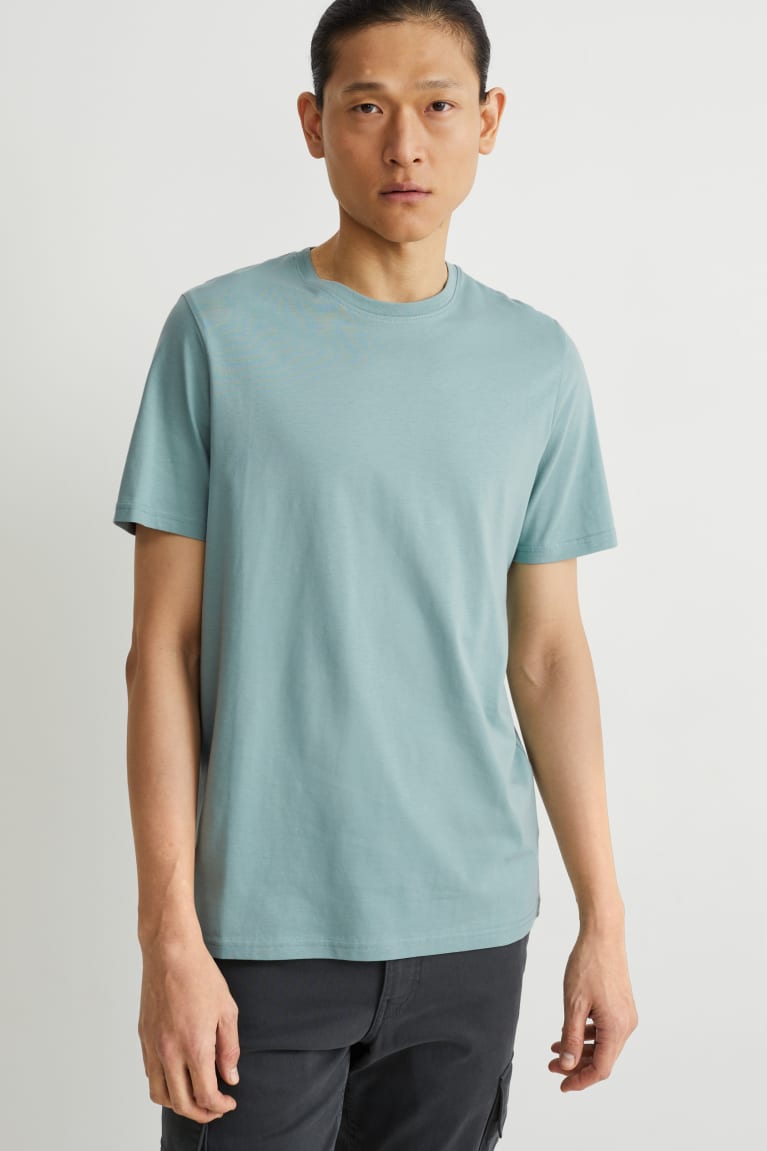  Menthe Vert T Shirts C&A Pima Coton - france GMU-5632956