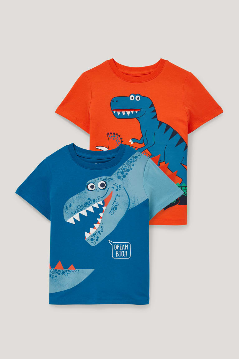  Orange T Shirts C&A Multipack Of 2 Dinosaur Sleeve - france ZSE-0194032