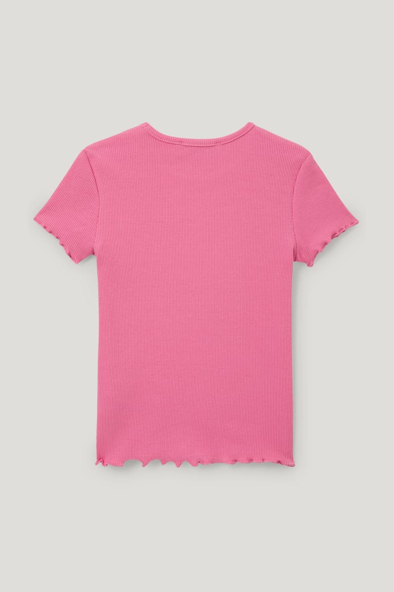  Rose T Shirts C&A Sleeve With In-conversion Coton - france LMF-1730876