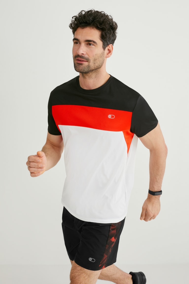  Rouge T Shirts C&A Active - france PQA-1104540